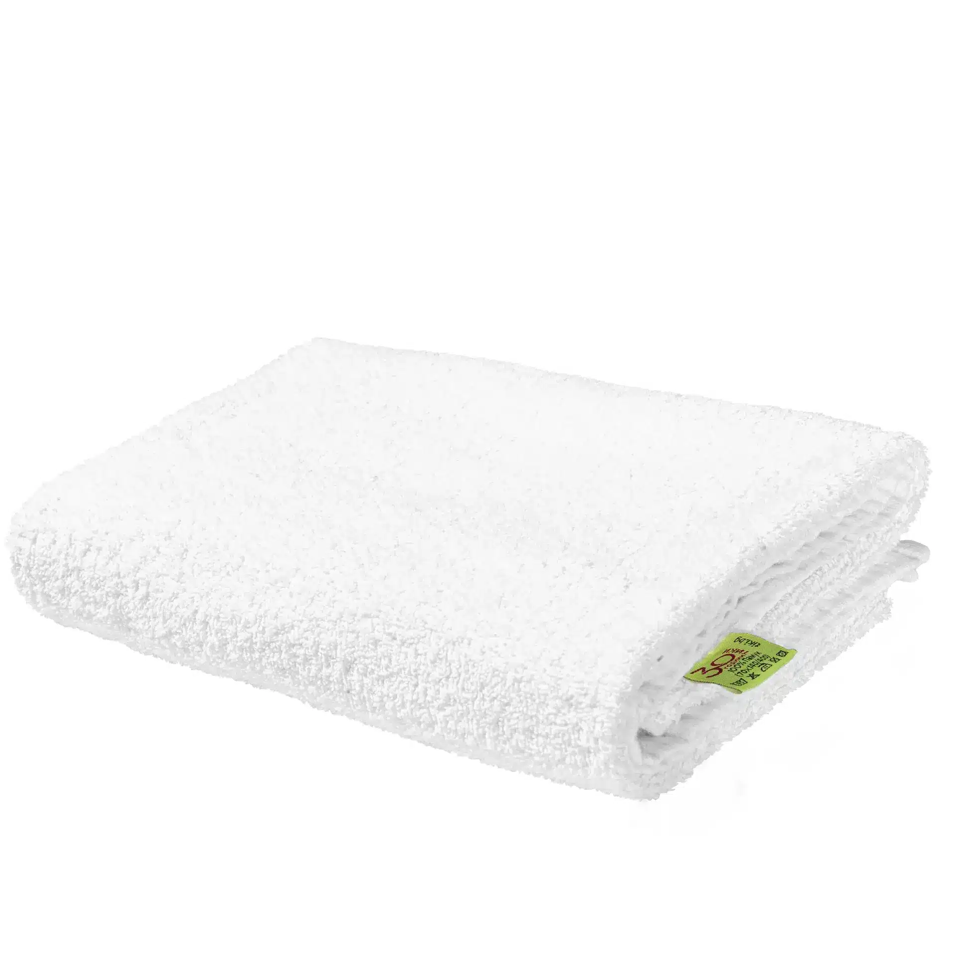 Бяла хавлиена кърпа с плътност 400 гр. размер 70х140 см