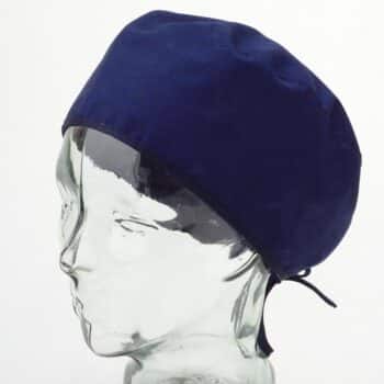 Шапка хирургическа с връзки – тъмносиня