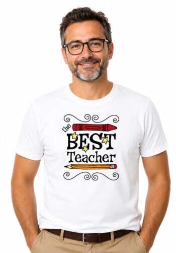 Мъжка тениска The Best Teacher за учител