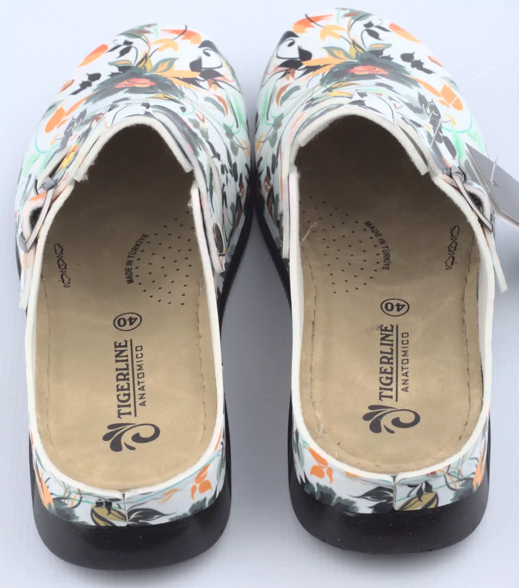 Дамско сабо Тайгърлайн с каишка - Флора - Image 5