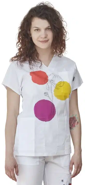 туника с печат мак