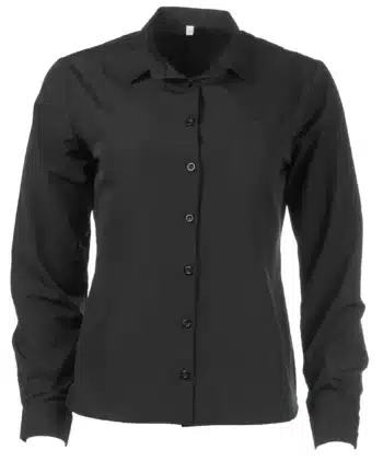 дамска риза с дълъг ръкав черна
