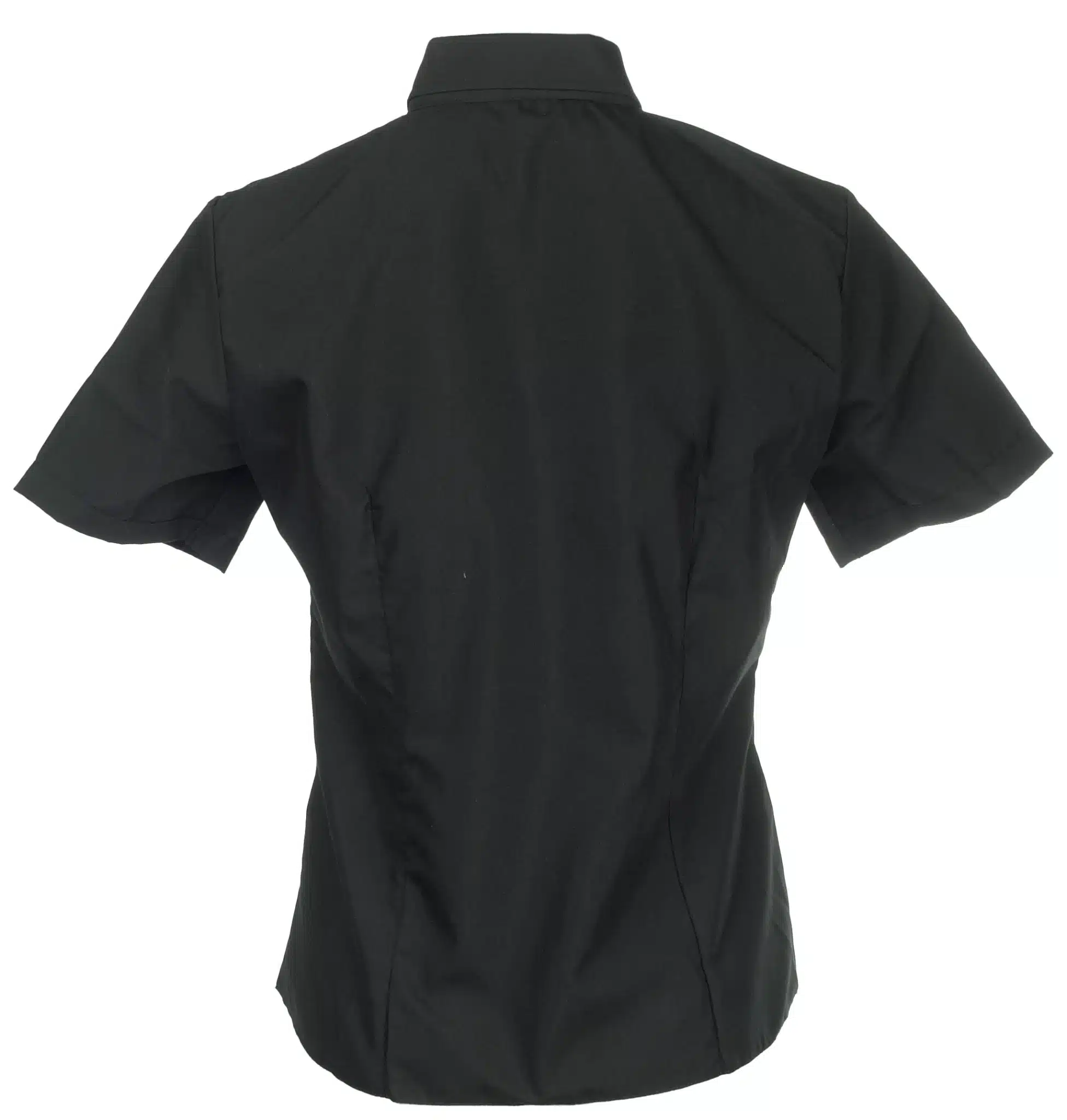 Риза дамска с къс ръкав класик - черна - Image 3
