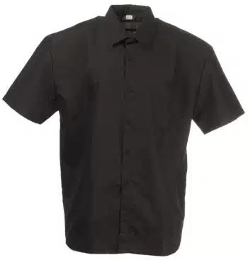 мъжка риза с къс ръкав черна