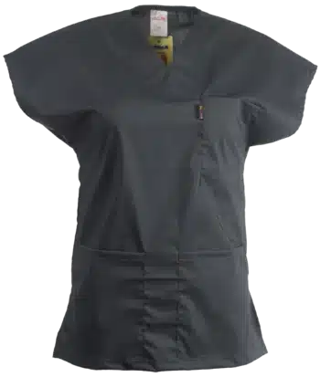 дамска вталена туника в графитено сив цвят