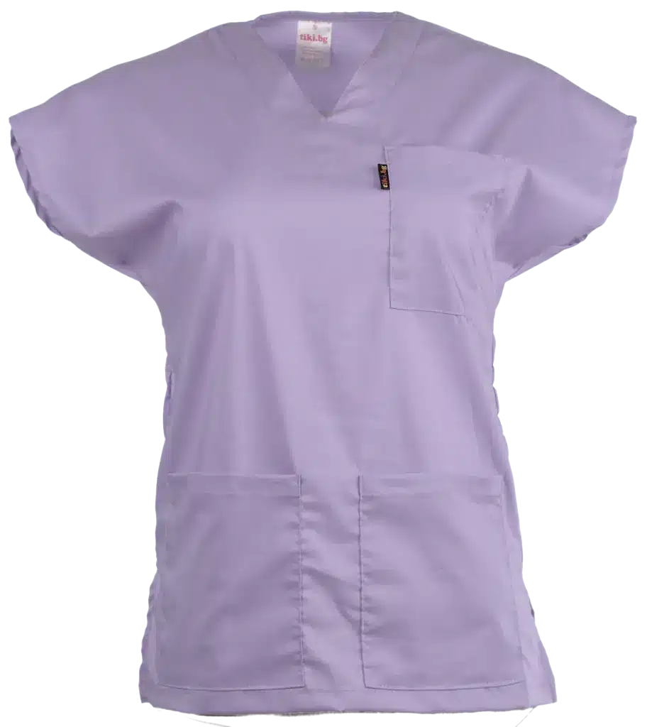 вталена медицинска туника лилава
