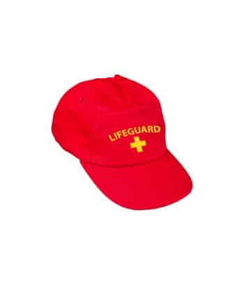 шапка с козирка спасител червена