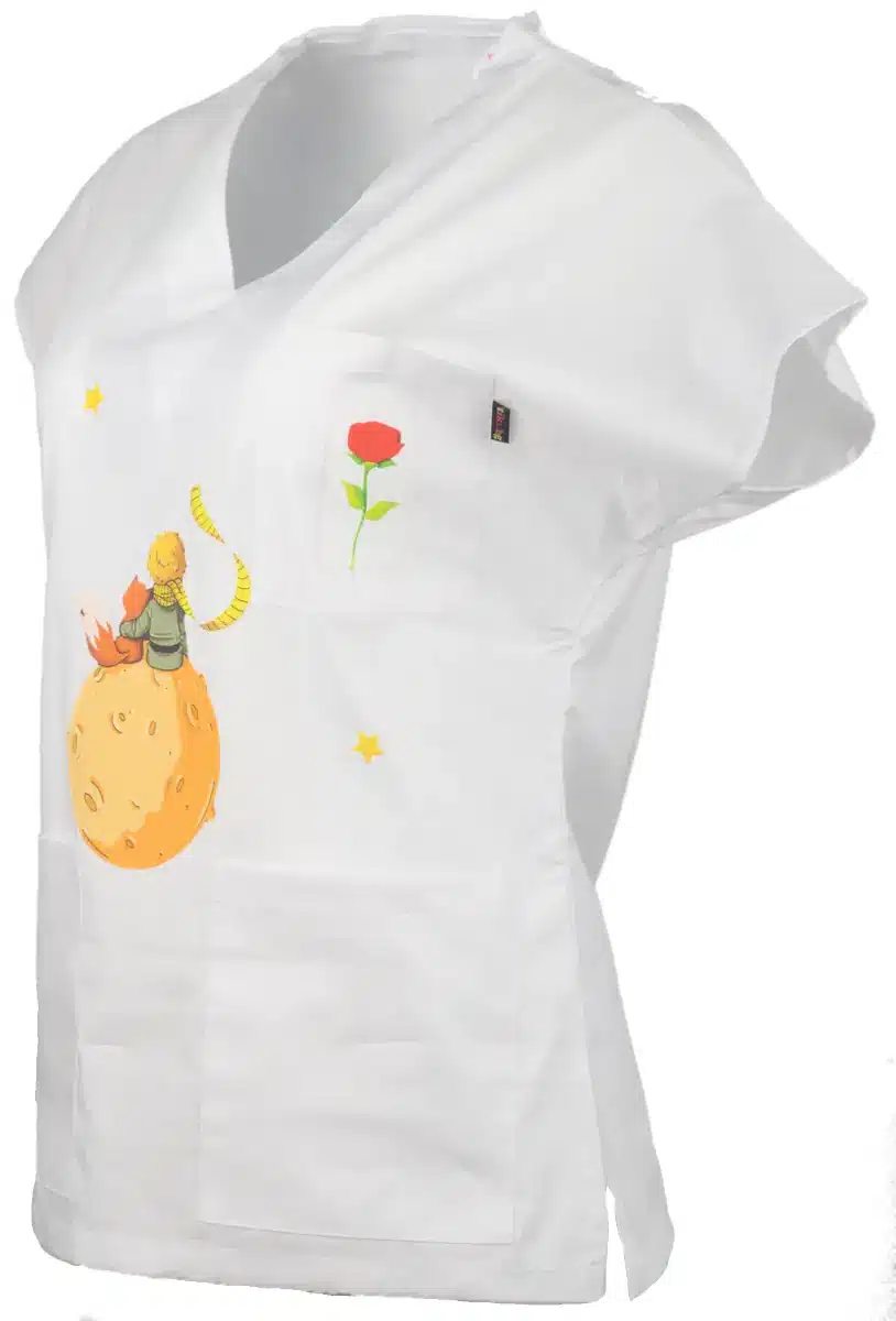 Вталена туника Малкият принц - бяла - Image 2