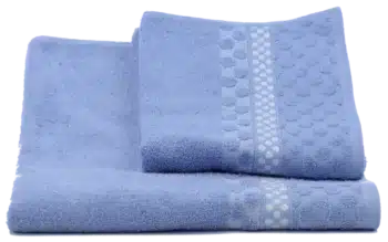 синя хавлиена кърпа 100% памук