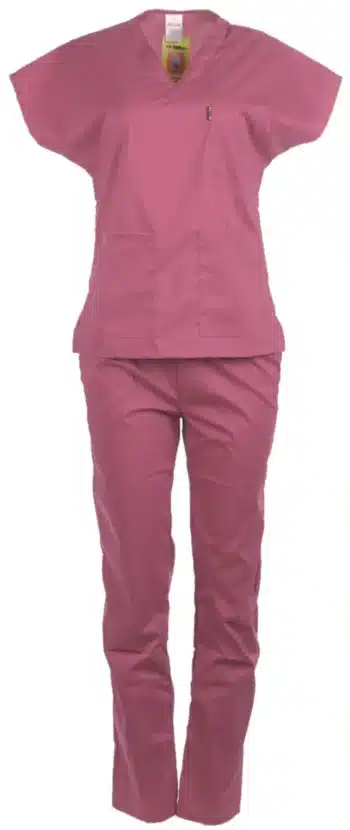 втален костюм в цвят малина