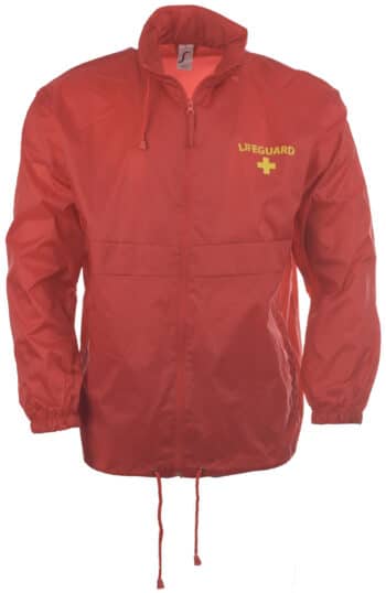 Яке ветровка Спасител червено