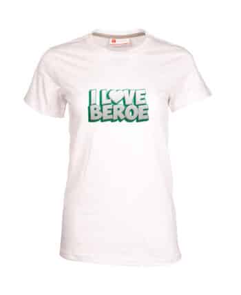 дамска тениска с печат I love Beroe