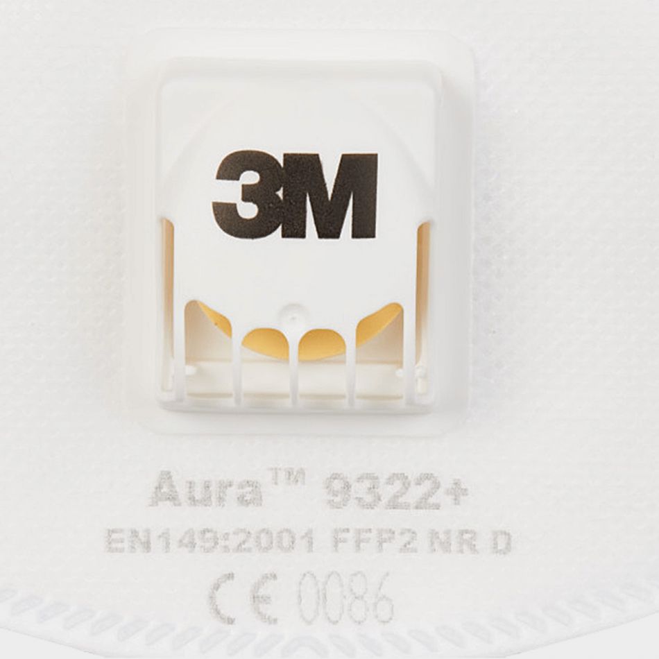 Респиратор с клапа 3M 9322+ Aura FFP2 - Image 3