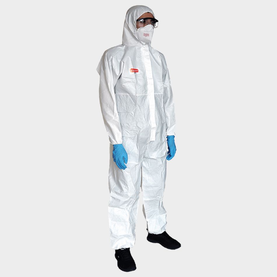 Защитен гащеризон с качулка COVERALL WHITE TYPE 5, 6