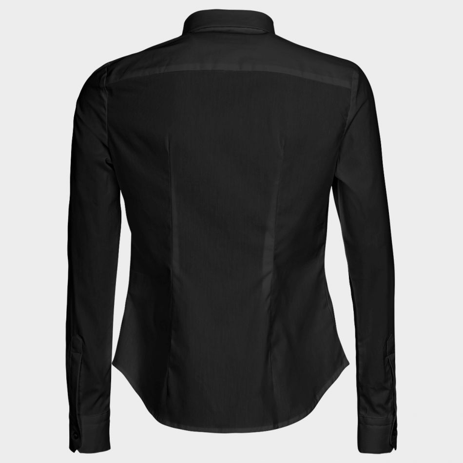 Дамска риза VELILLA - black / white - Image 7