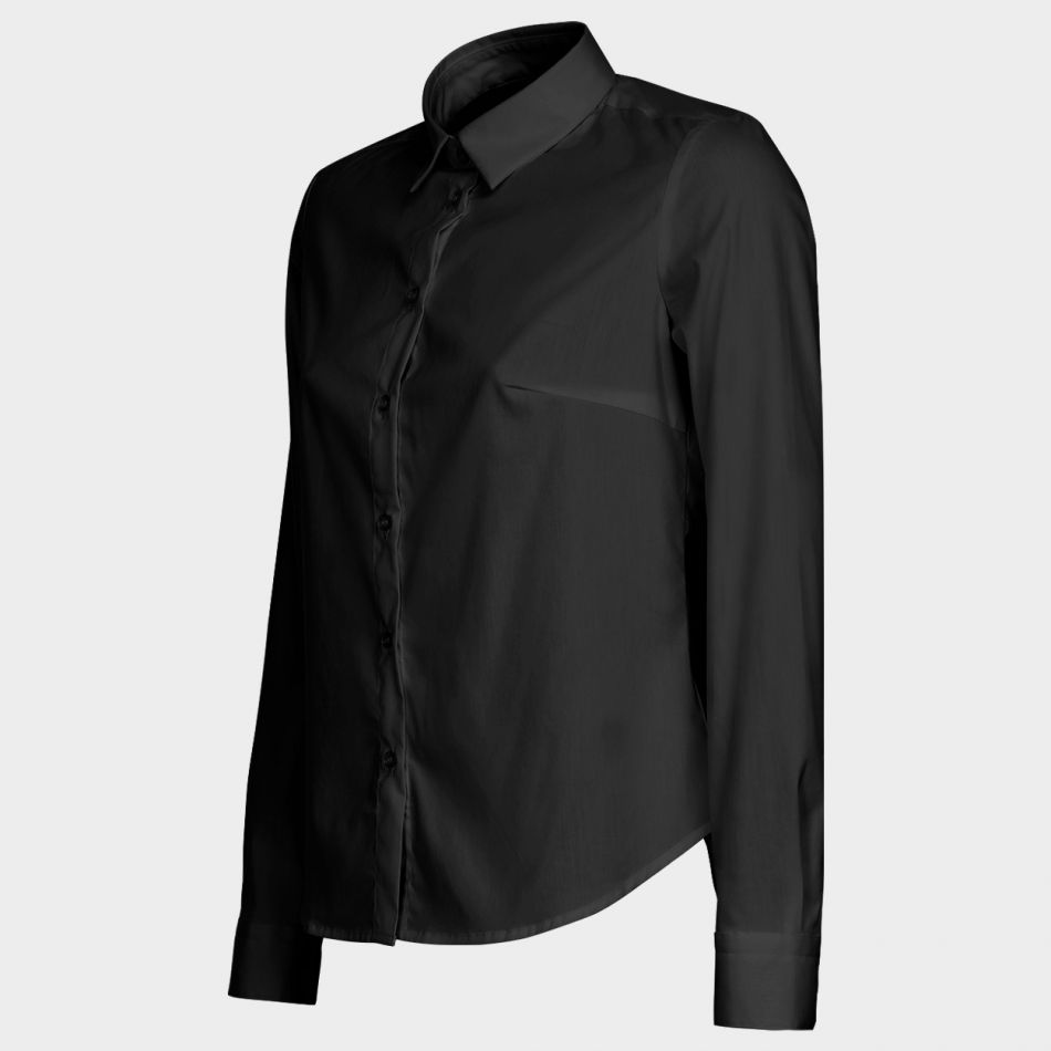 Дамска риза VELILLA - black / white - Image 8