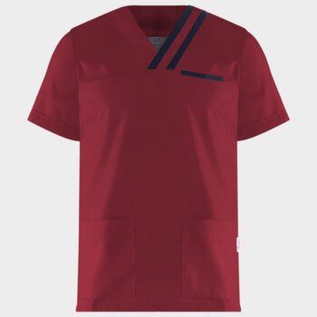 Мъжка медицинска туника OLIVER BORDEAUX/NAVY