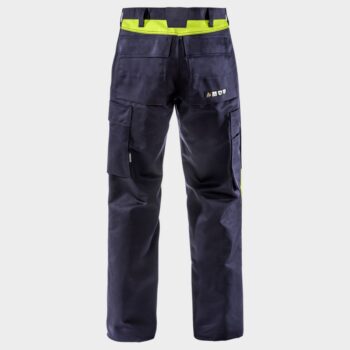 Работен огнеупорен панталон за заваряване FRISTADS FLAME WELDING DARK BLUE