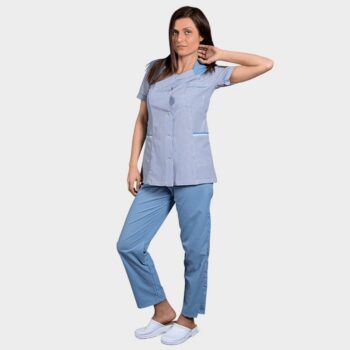 Дамска работна туника X10 BLUE STRIPE