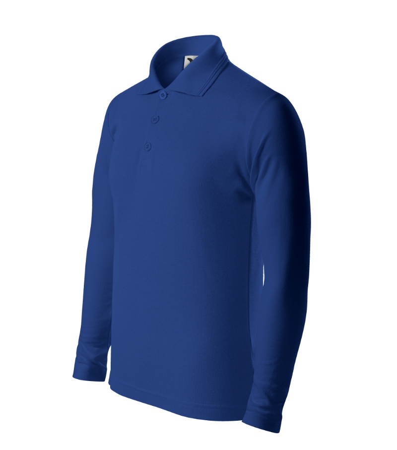 Pique Polo LS - 05 - Royal blue - C