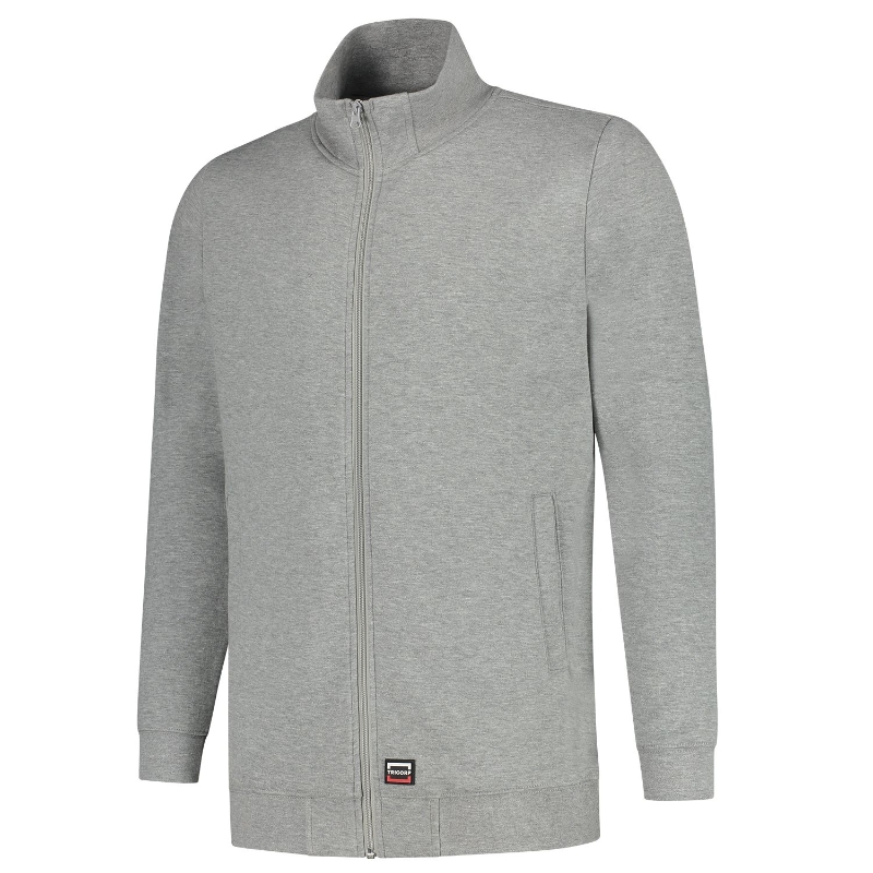Sweat Jacket Washable 60 °C - TG - Grey melange - C