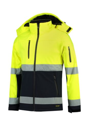 Bi-color EN ISO 20471 Softshell - 97 - Fluorescent yellow - C