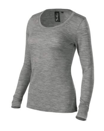 Merino Rise LS - 12 - Тъмносив меланж - C