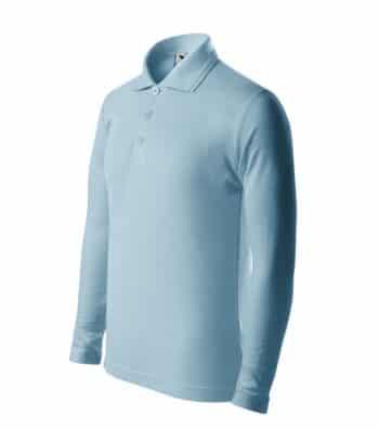 Pique Polo LS - 15 - Небесносин - C