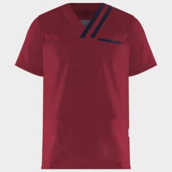 Мъжка медицинска туника OLIVER BORDEAUX/NAVY