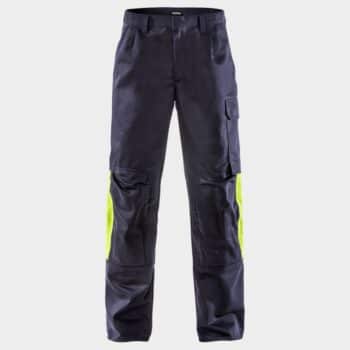 Работен огнеупорен панталон за заваряване FRISTADS FLAME WELDING DARK BLUE